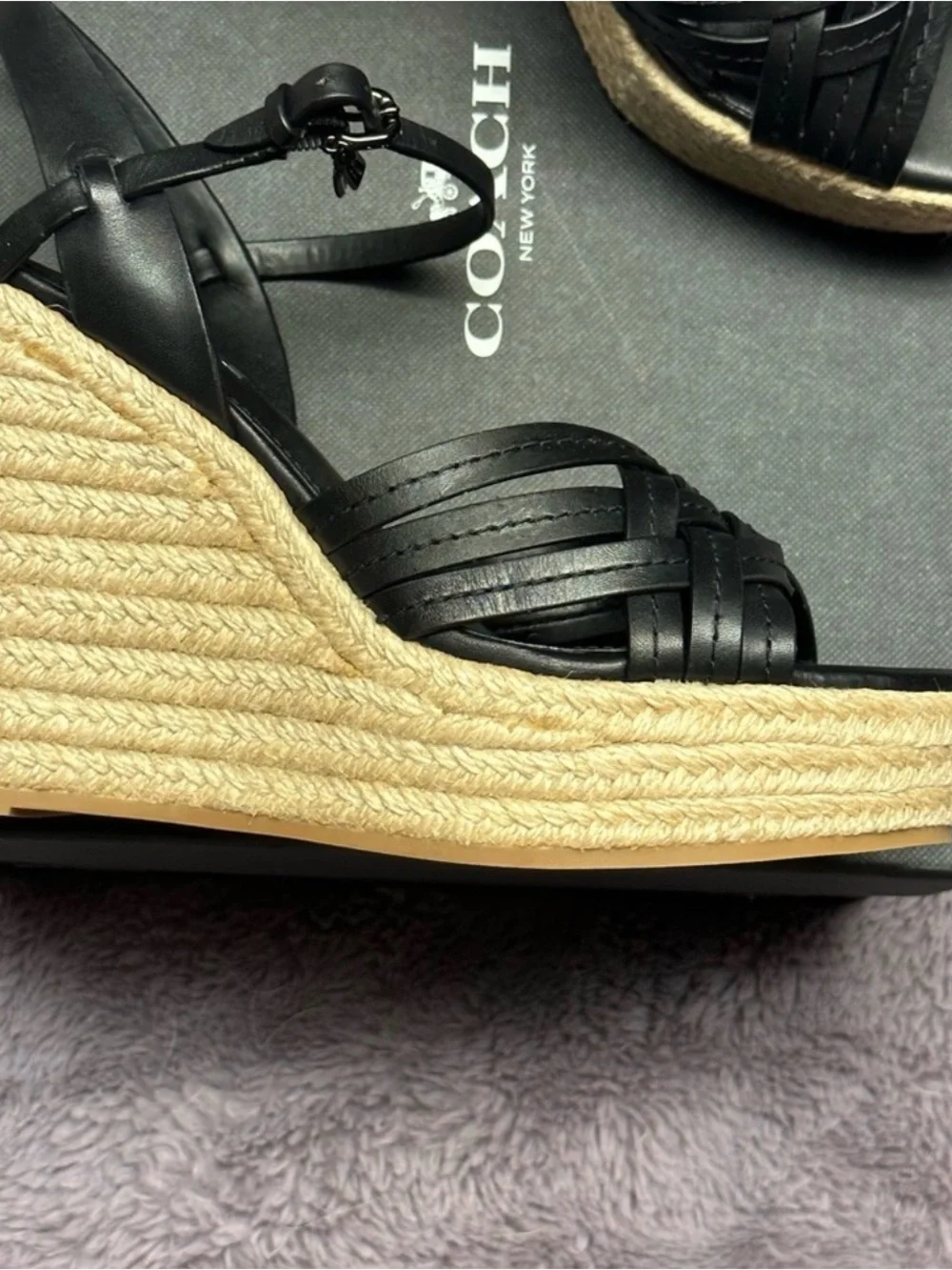 Coach platform espadrille